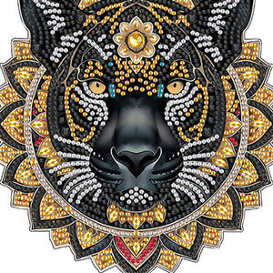 Acrylic Black Panther 5D DIY Diamond Painting Dots Pendant for Wall Decoration