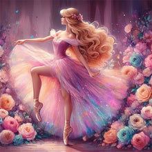 Load image into Gallery viewer, Huancan - Disney Princess Belle - 50*50CM 18CT 2 Stamped Cross Stitch
