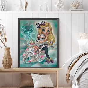 Alice 40*50CM(Picture) Partial AB Full Square Drill Diamond Painting