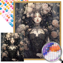 Load image into Gallery viewer, Mysterious Flower Girl 40*50CM(Picture) Full Round Drill Diamond Painting
