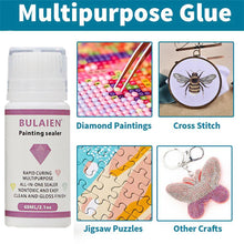 Load image into Gallery viewer, 60ml Diamond Painting Sealer 5D Diamond Art Permanent Hold &amp; Shine Effect Sealer

