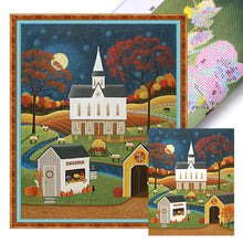 Load image into Gallery viewer, Huancan - Farm At Night - 40*50CM 11CT 3 Stamped Cross Stitch
