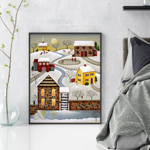 Load image into Gallery viewer, Huancan - Winter Town - 40*50CM 11CT 3 Stamped Cross Stitch
