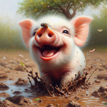 Load image into Gallery viewer, Piglet 30*30CM(Canvas) Full Round Drill Diamond Painting
