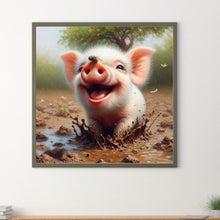 Load image into Gallery viewer, Piglet 30*30CM(Canvas) Full Round Drill Diamond Painting
