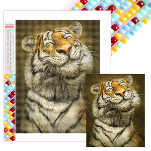 Tiger 40*50CM(Picture) Full Square Drill Diamond Painting