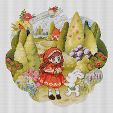 Load image into Gallery viewer, Spring Brand - Flower Picking In The Woods - 39*39*CM 14CT 2 Stamped Cross Stitch Egyptian cotton
