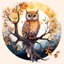 Load image into Gallery viewer, Owl 40*40CM(Canvas) Full Round Drill Diamond Painting
