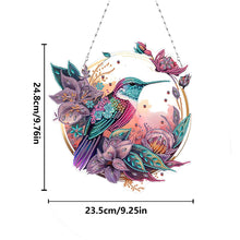 Load image into Gallery viewer, 2D Flat DIY Hummingbird Diamond Art Pendant Window Hanging Art for Home Decor
