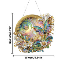 Load image into Gallery viewer, 2D Flat DIY Butterfly Diamond Art Pendant Window Hanging Art for Home Decor
