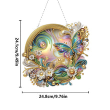 Load image into Gallery viewer, 2D Flat DIY Butterfly Diamond Art Pendant Window Hanging Art for Home Decor
