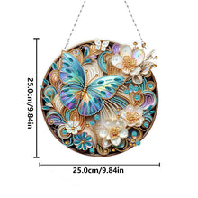 Load image into Gallery viewer, 2D Flat DIY Butterfly Diamond Art Pendant Window Hanging Art for Home Decor
