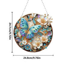 Load image into Gallery viewer, 2D Flat DIY Butterfly Diamond Art Pendant Window Hanging Art for Home Decor
