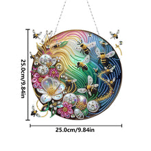 Load image into Gallery viewer, 2D Flat DIY Bee Diamond Art Pendant Window Hanging Art for Home Decor
