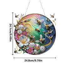 Load image into Gallery viewer, 2D Flat DIY Bee Diamond Art Pendant Window Hanging Art for Home Decor
