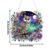 Load image into Gallery viewer, 2D Flat DIY Owl Diamond Art Pendant Window Hanging Art for Home Decor
