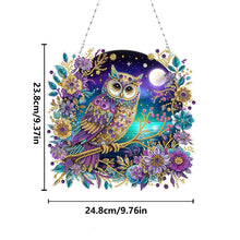 Load image into Gallery viewer, 2D Flat DIY Owl Diamond Art Pendant Window Hanging Art for Home Decor
