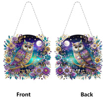Load image into Gallery viewer, 2D Flat DIY Owl Diamond Art Pendant Window Hanging Art for Home Decor
