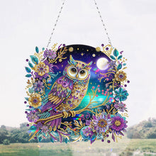 Load image into Gallery viewer, 2D Flat DIY Owl Diamond Art Pendant Window Hanging Art for Home Decor
