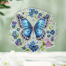 Load image into Gallery viewer, 2D Flat DIY Butterfly Diamond Art Pendant Window Hanging Art for Home Decor
