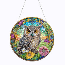 Load image into Gallery viewer, 2D Flat DIY Owl Diamond Art Pendant Window Hanging Art for Home Decor
