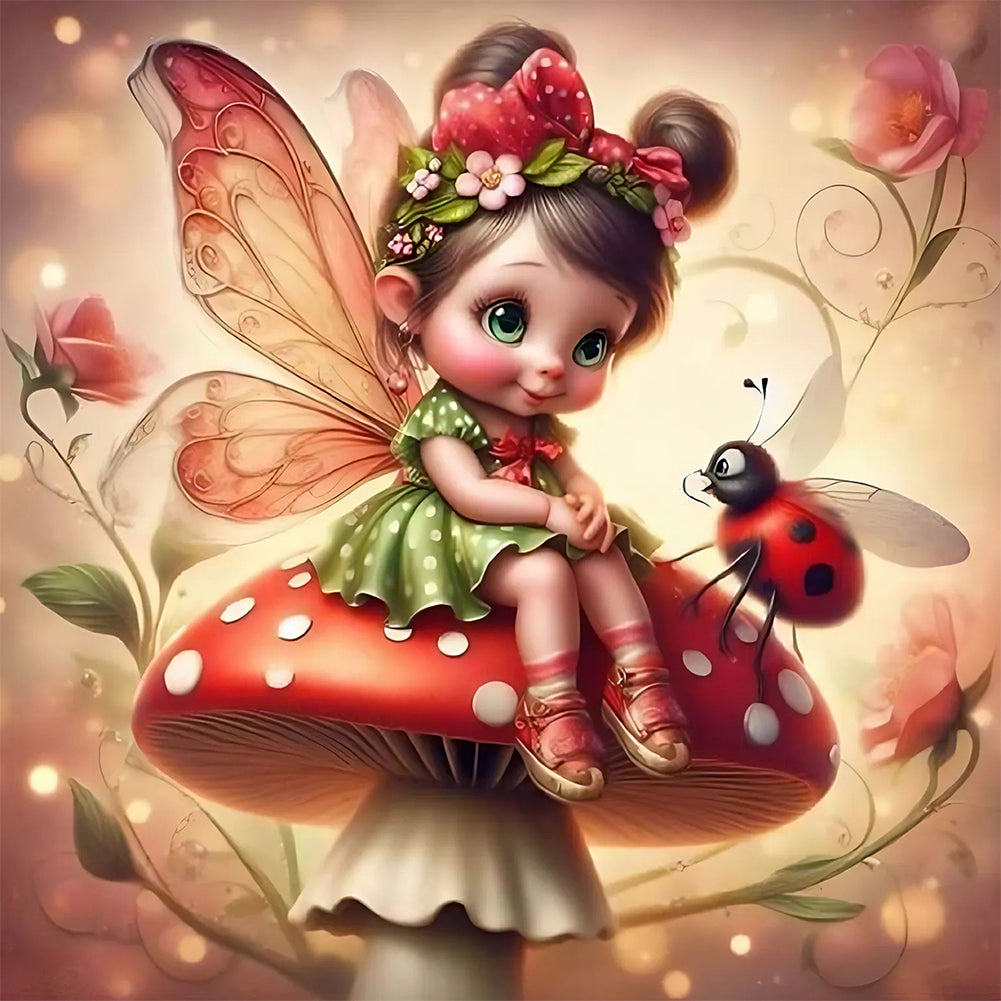 Elf Child 40*40CM(Canvas) Full Round Drill Diamond Painting