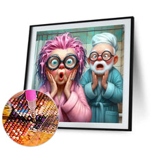 Load image into Gallery viewer, Crazy Old Lady 30*30CM(Canvas) Full Round Drill Diamond Painting
