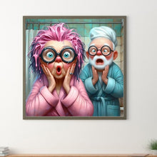 Load image into Gallery viewer, Crazy Old Lady 30*30CM(Canvas) Full Round Drill Diamond Painting
