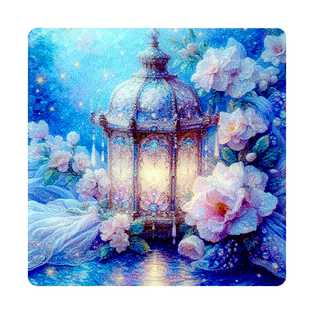 Acrylic Flower Lantern Cross Stitch Tool Needle Suction Fridge Magnet DIY Art