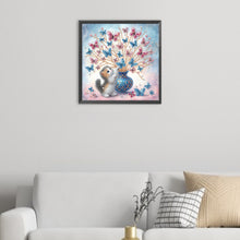 Load image into Gallery viewer, Cat With Butterfly 40*40CM(Canvas) Partial Special Shaped Drill Diamond Painting
