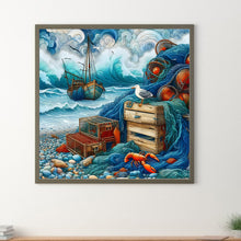 Load image into Gallery viewer, Abstract Beach 40*40CM(Canvas) Full Round Drill Diamond Painting
