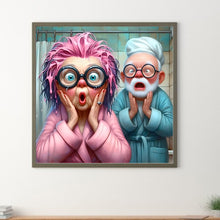 Load image into Gallery viewer, Crazy Old Lady 40*40CM(Canvas) Full Round Drill Diamond Painting
