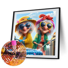 Load image into Gallery viewer, Crazy Old Lady 40*40CM(Canvas) Full Round Drill Diamond Painting
