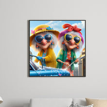 Load image into Gallery viewer, Crazy Old Lady 40*40CM(Canvas) Full Round Drill Diamond Painting
