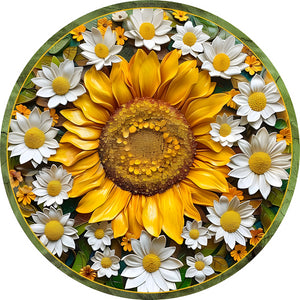 Sunflower 40*40CM(Canvas) Full Round Drill Diamond Painting