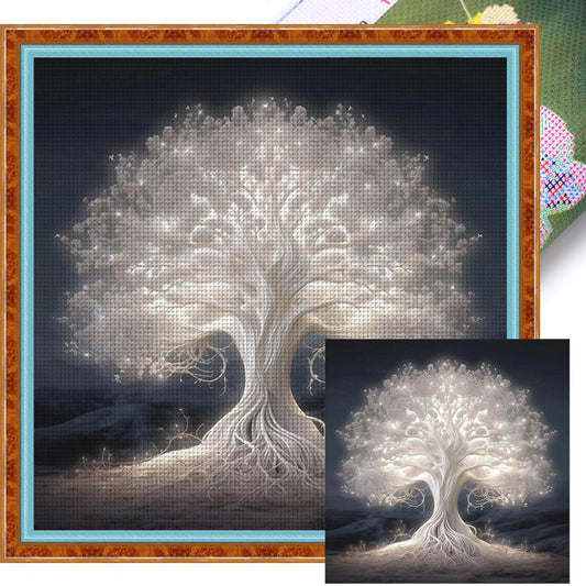 Tree Of Life - Full 11CT Stamped Cross Stitch 40x40CM - Yishu