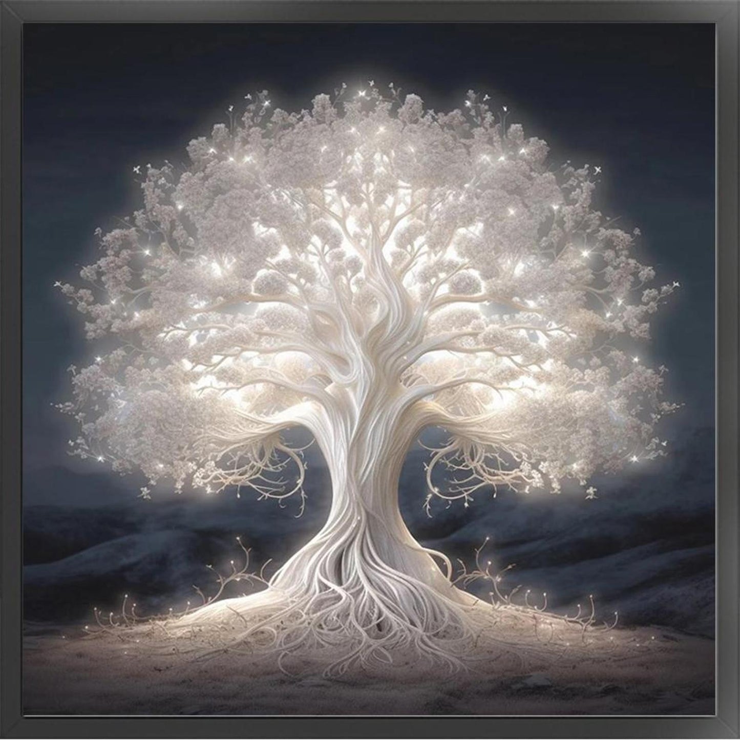 Tree Of Life - Full 11CT Stamped Cross Stitch 40x40CM - Yishu