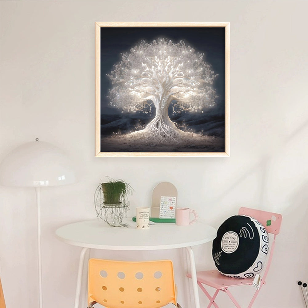 Tree Of Life - Full 11CT Stamped Cross Stitch 40x40CM - Yishu