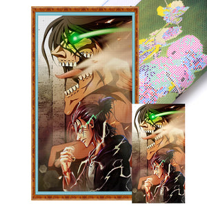Yishu - Attack On Titan - 40*70CM 11CT 3 Stamped Cross Stitch