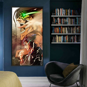 Yishu - Attack On Titan - 40*70CM 11CT 3 Stamped Cross Stitch