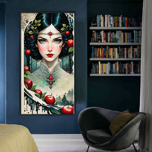 Yishu - Apple Girl - 40*75CM 11CT 3 Stamped Cross Stitch