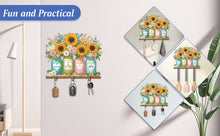 Load image into Gallery viewer, Sunflower Theme Wood DIY Diamond Painting Hooks Home Decoration Craft Kit
