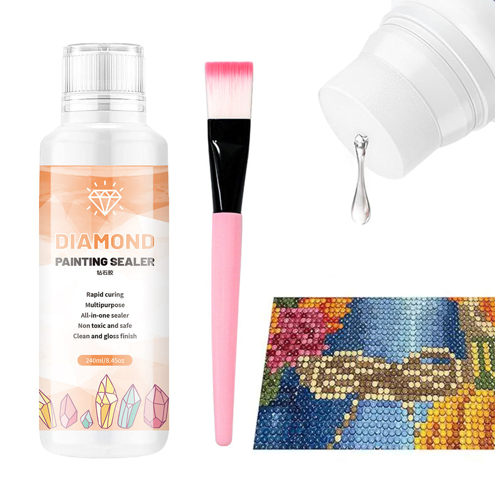 240ml Diamond Painting Sealer Diamond Art Sealer Puzzle  for DIY Puzzles
