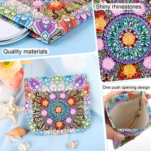 PU Partial Special Shaped Mandala 5D DIY Diamond Painting Wallet Gifts for Women