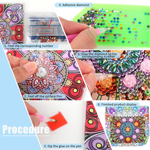 PU Partial Special Shaped Mandala 5D DIY Diamond Painting Wallet Gifts for Women