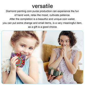PU Partial Special Shaped Mandala 5D DIY Diamond Painting Wallet Gifts for Women