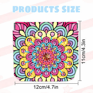 PU Partial Special Shaped Mandala 5D DIY Diamond Painting Wallet Gifts for Women