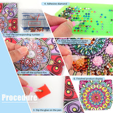 Load image into Gallery viewer, PU Partial Special Shaped Mandala 5D DIY Diamond Painting Wallet Gifts for Women
