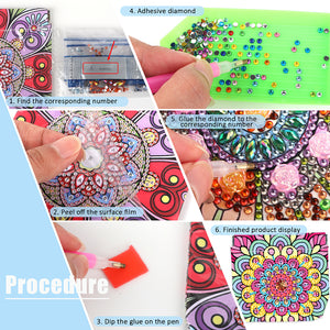 PU Partial Special Shaped Mandala 5D DIY Diamond Painting Wallet Gifts for Women