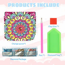 Load image into Gallery viewer, PU Partial Special Shaped Mandala 5D DIY Diamond Painting Wallet Gifts for Women
